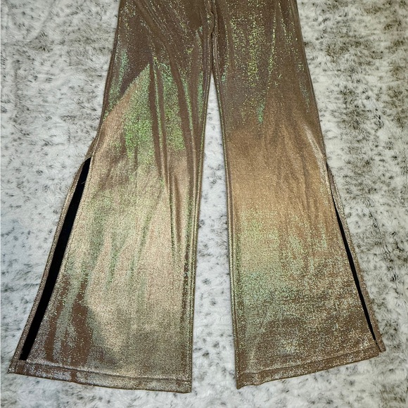 Lulus Disco Fever Blush Pink Metallic Jumpsuit ✫M✫ - Picture 5 of 11